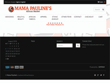 Tablet Screenshot of mamapaulines.com